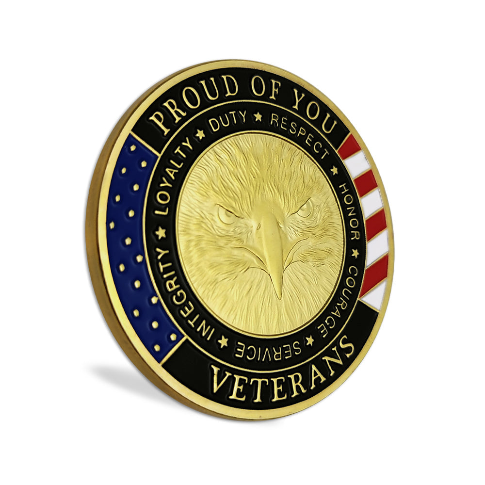 5 Pcs Thank You Veterans Military Challenge Coin Gift Set mysite