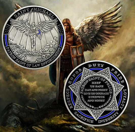 Winged Angel Police Badge Challenge Coin mysite