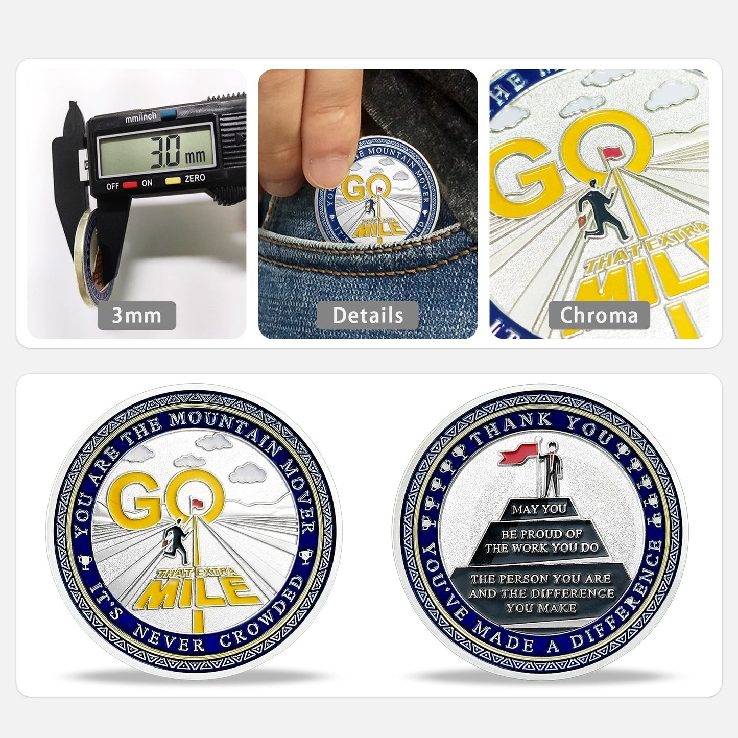 5 Pcs Bundle Employee Appreciation Challenge Coin Gifts Inspirational Set mysite