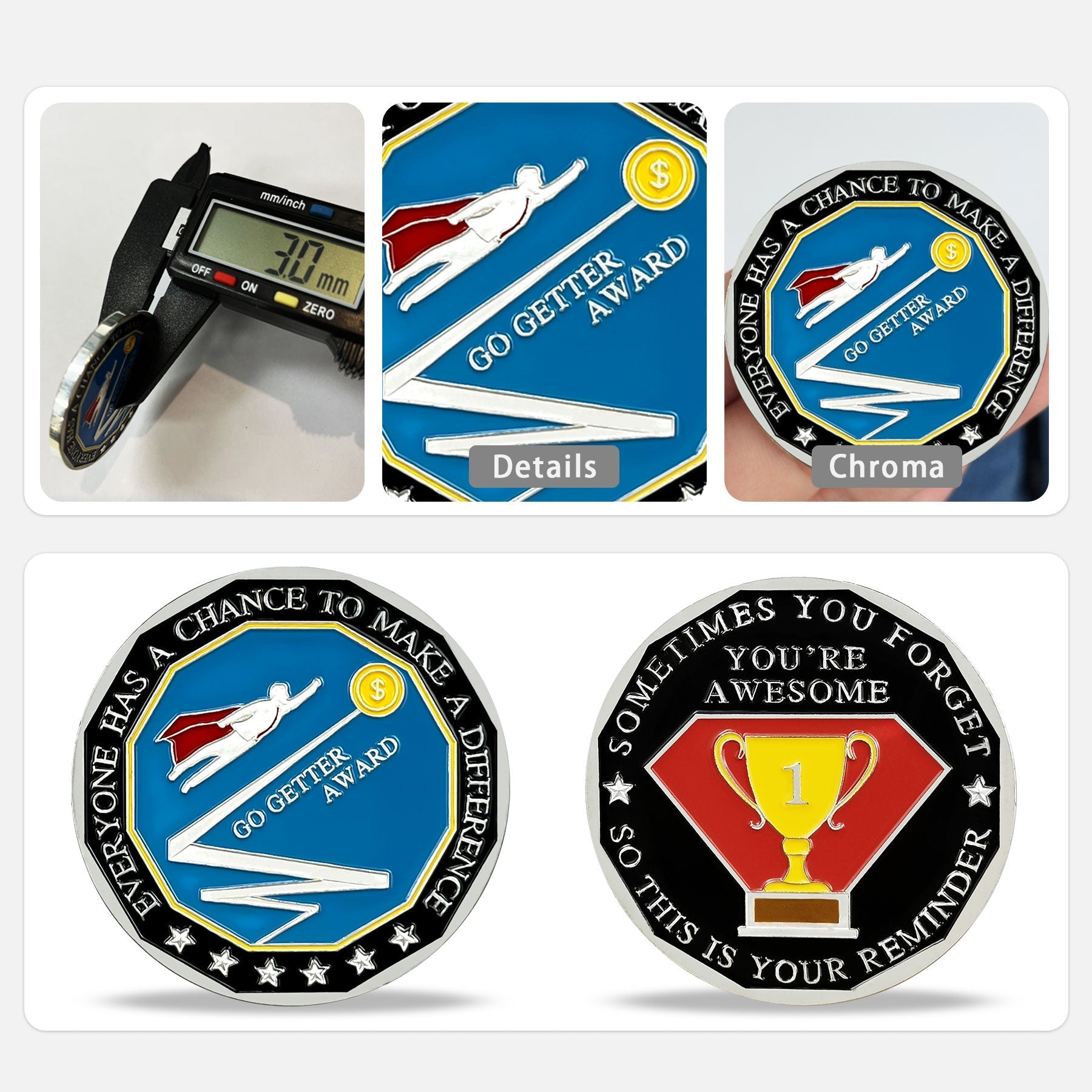 5 Pcs You’re Awesome Employee Appreciation Coin Inspirational Gift Set mysite