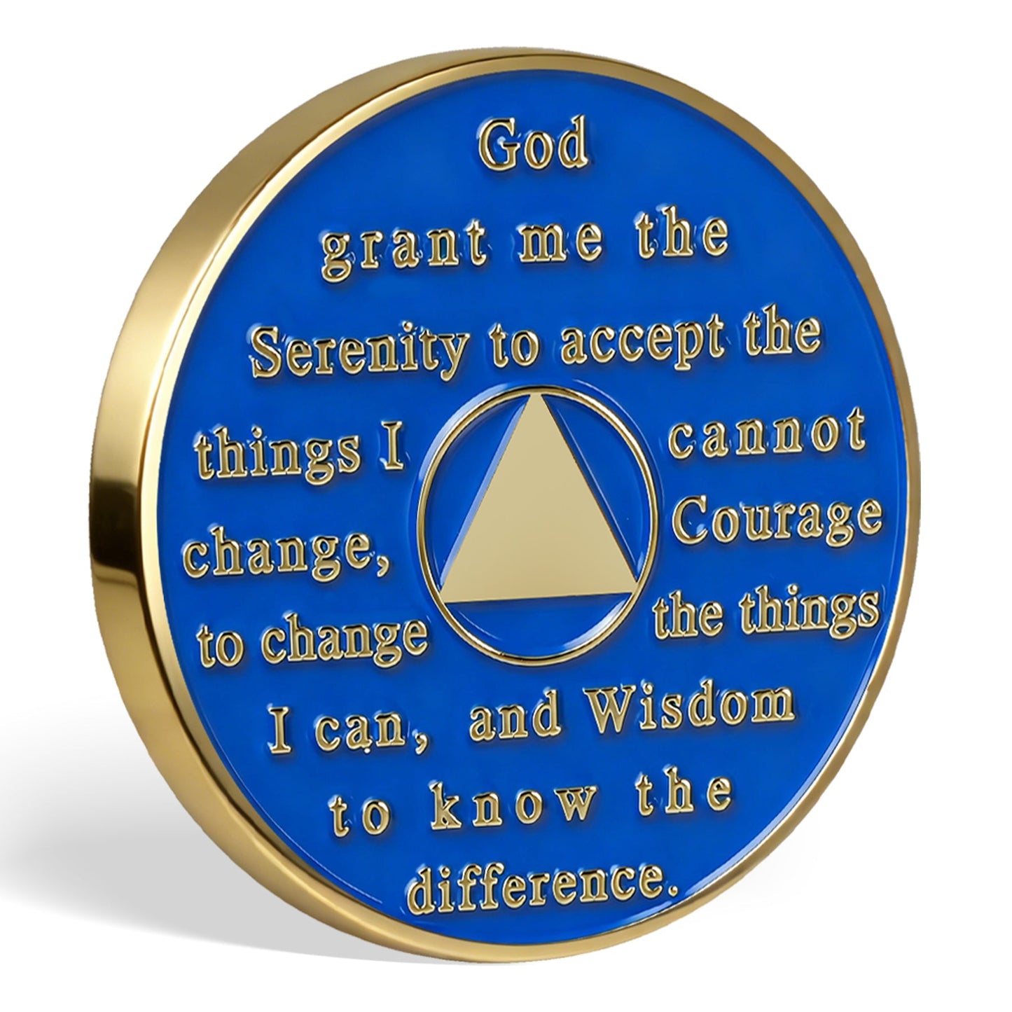 Personalized Colorful Rotating Fidget Spinner Sobriety Coin mysite