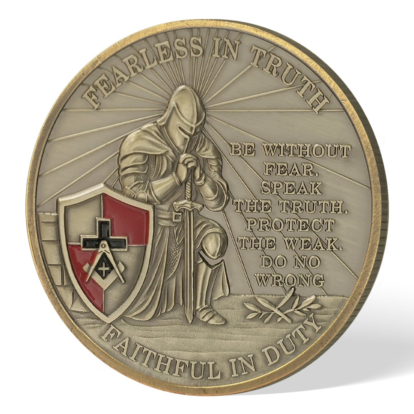 Masonic Fearless in Truth Legacy Challenge Coin mysite