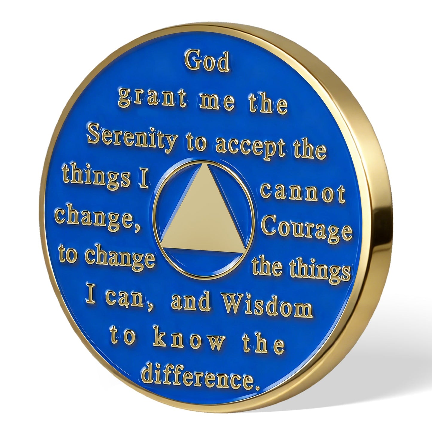 Personalized Colorful Rotating Fidget Spinner Sobriety Coin mysite