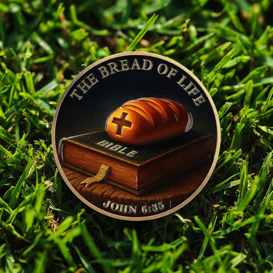 Bible Bread Religious Coin Inspirational Bible Verse Medallion mysite