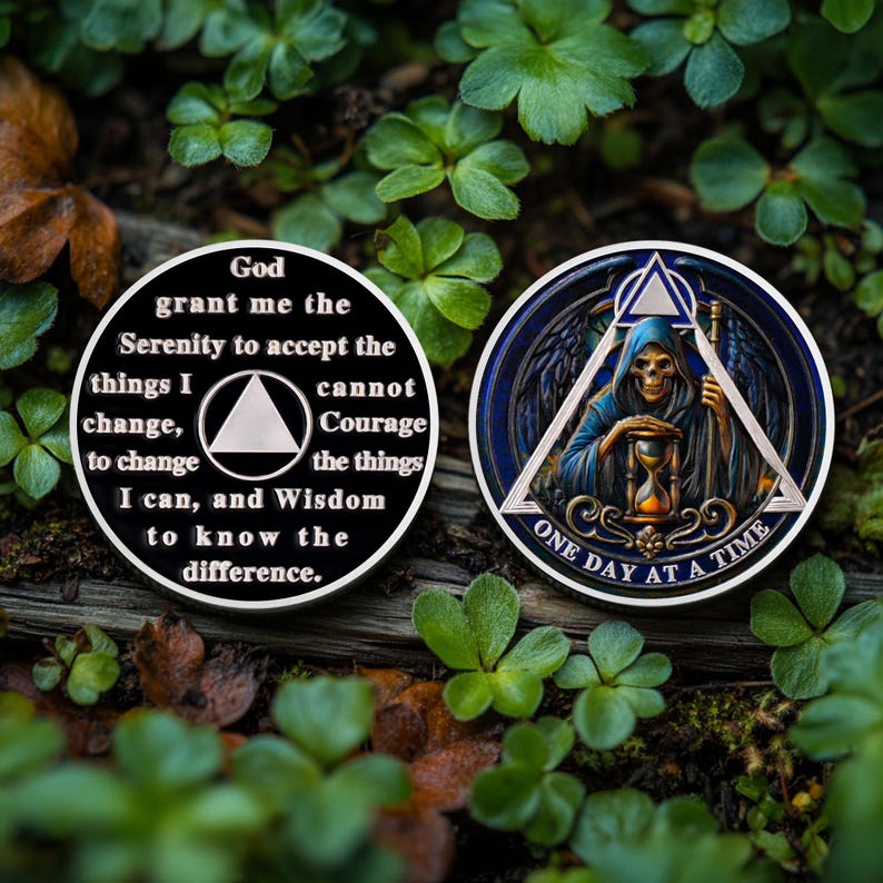 Personalized The Skull Recovery Milestone Sobriety Coin mysite