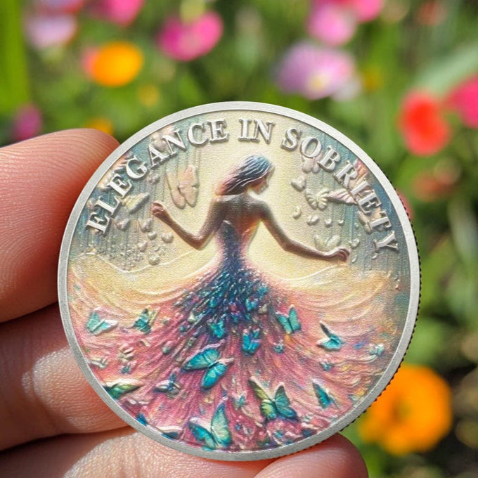 Personalized Sister Power Sobriety Coin – Recovery Gift for Women mysite