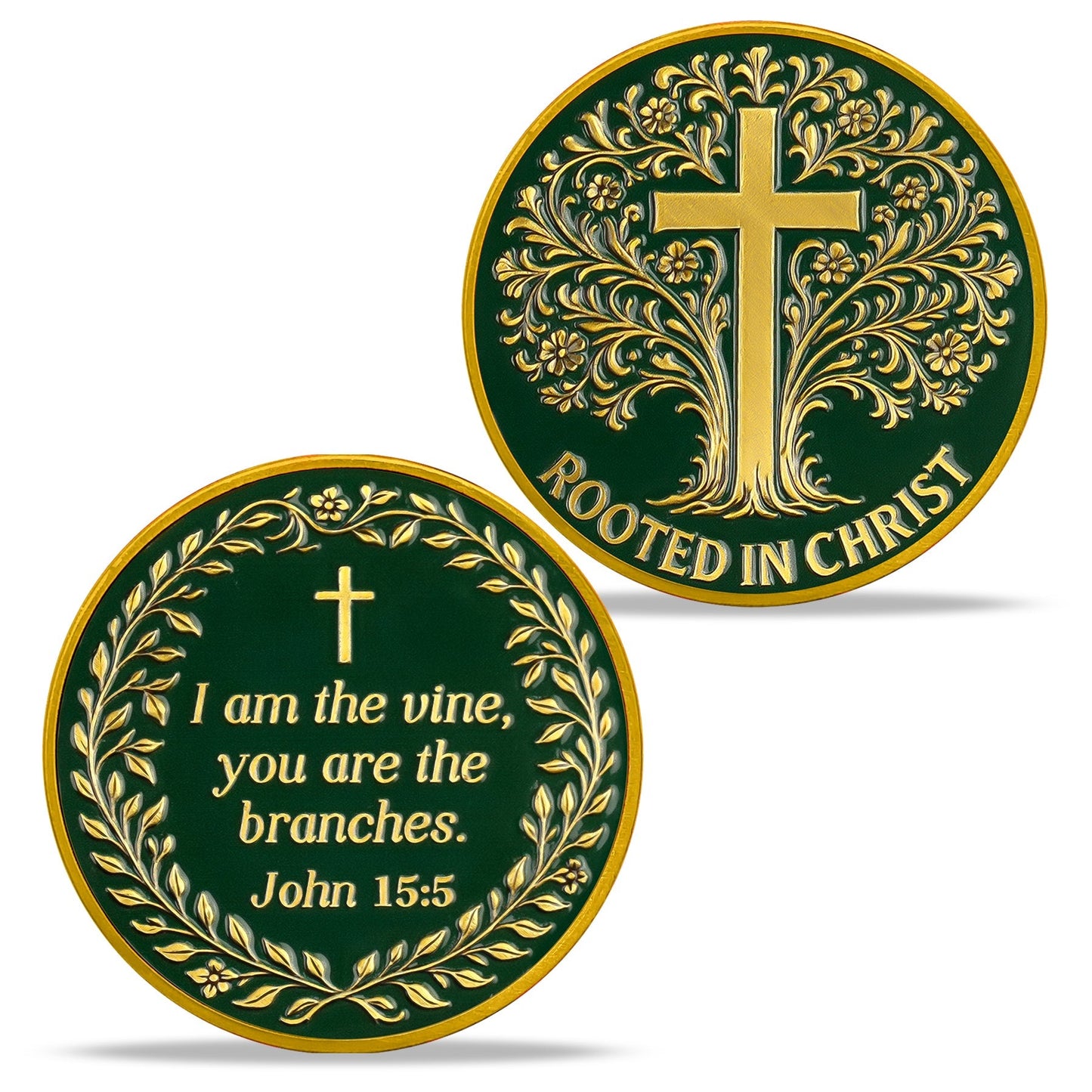 High-Relief Grace Tree Religious Coin mysite