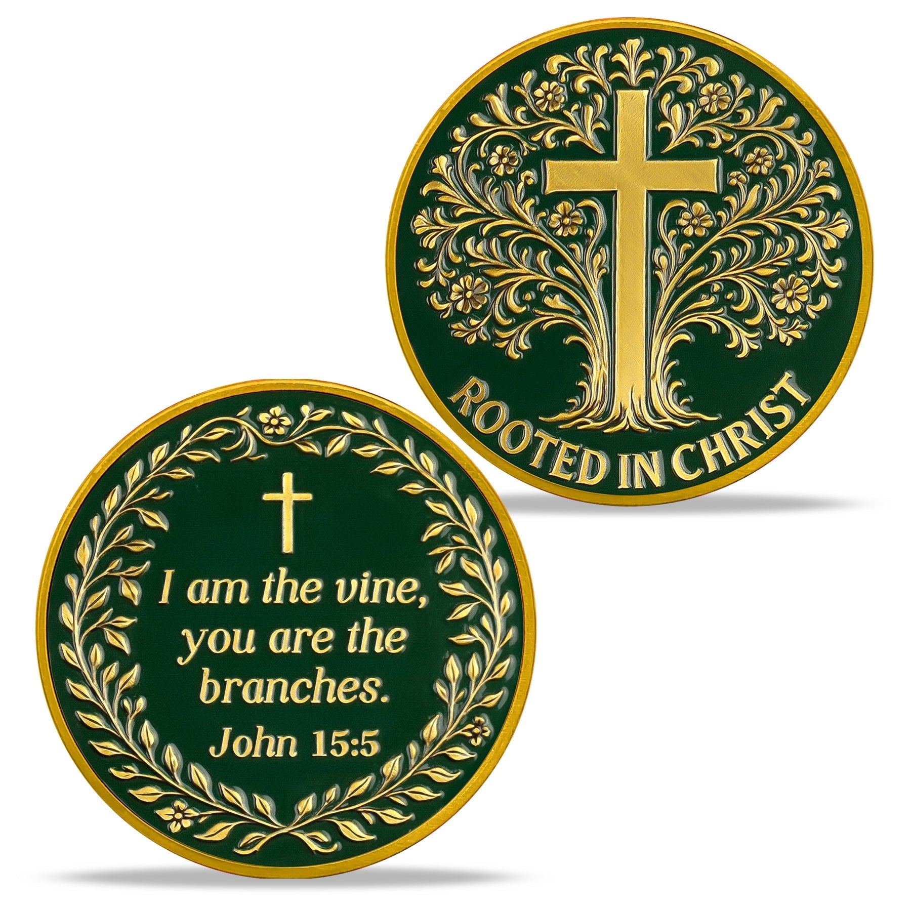 High-Relief Grace Tree Religious Coin mysite