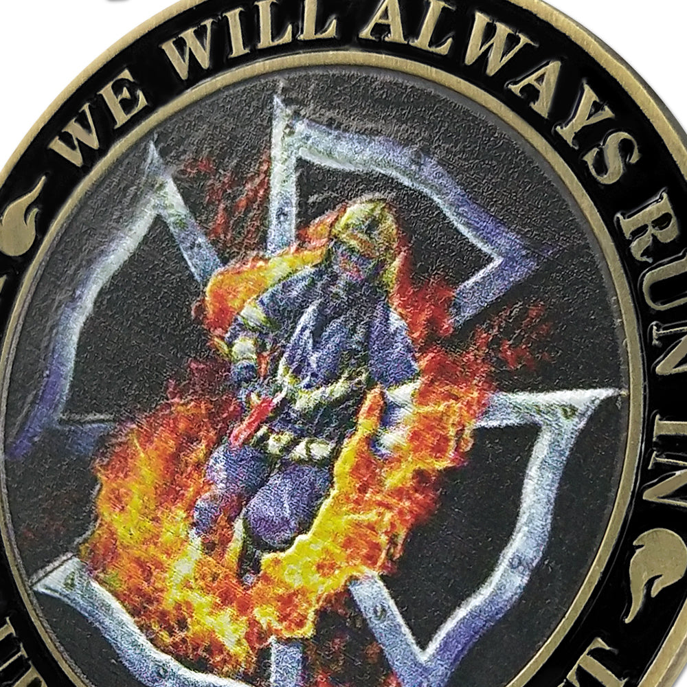 Firefighter Maltese Cross Fire Rescue Challenge Coin mysite