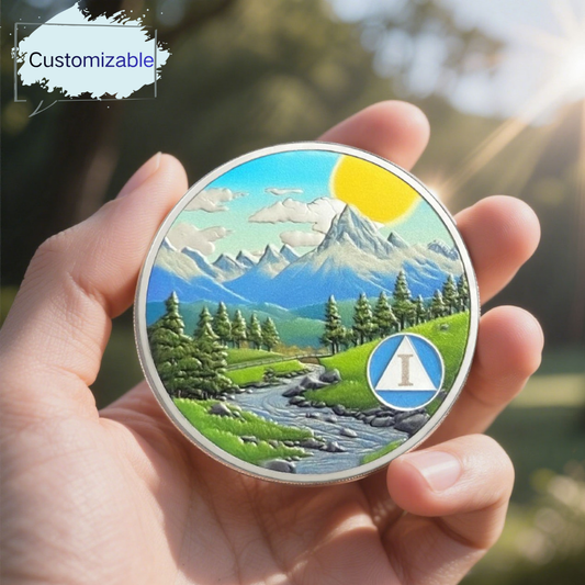 Personalized Sunrise Valley Sobriety Coin mysite