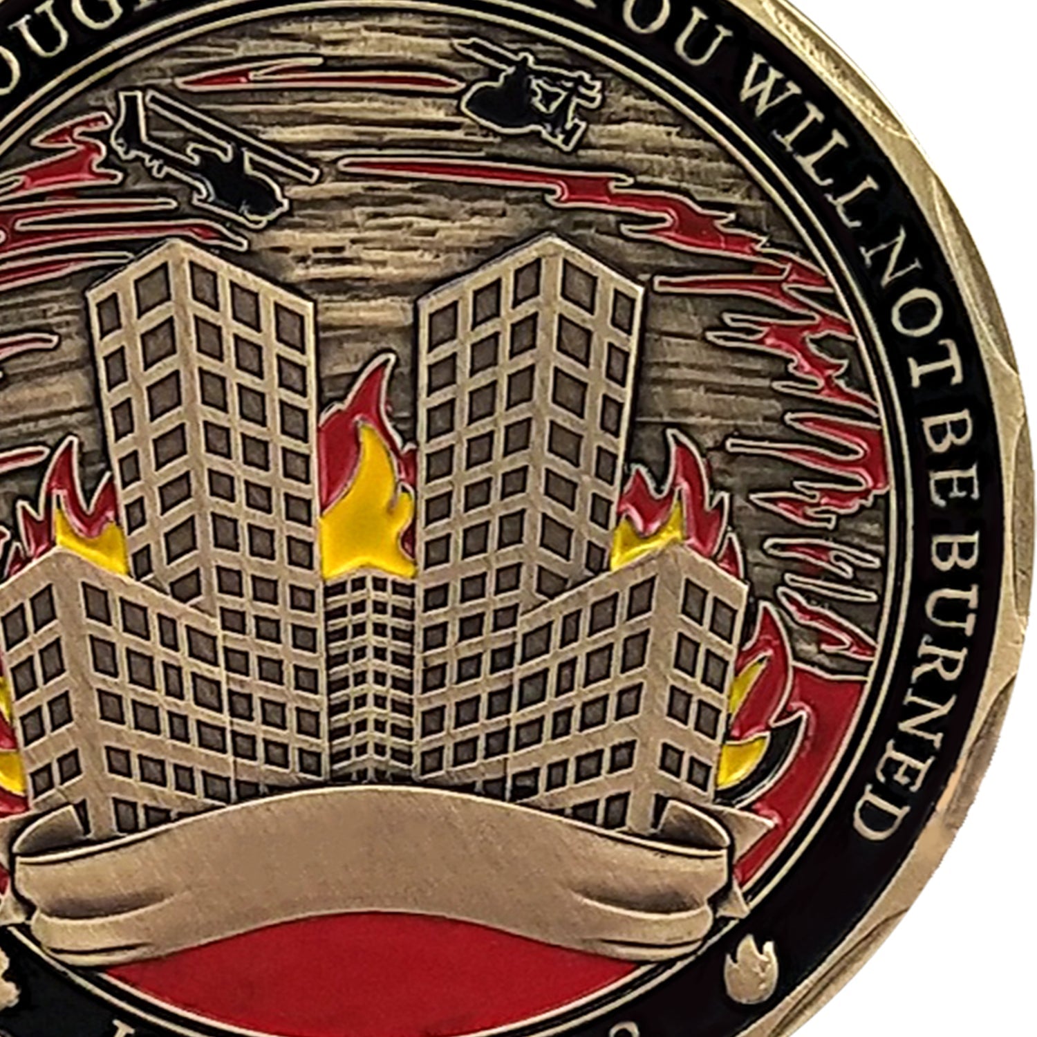 Firefighters Rule Challenge Coin ISAIAH 43:2 Firemans Medallion mysite