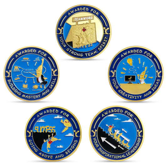 5 Pcs Banana Employee Encouragement Coin Gift Set mysite