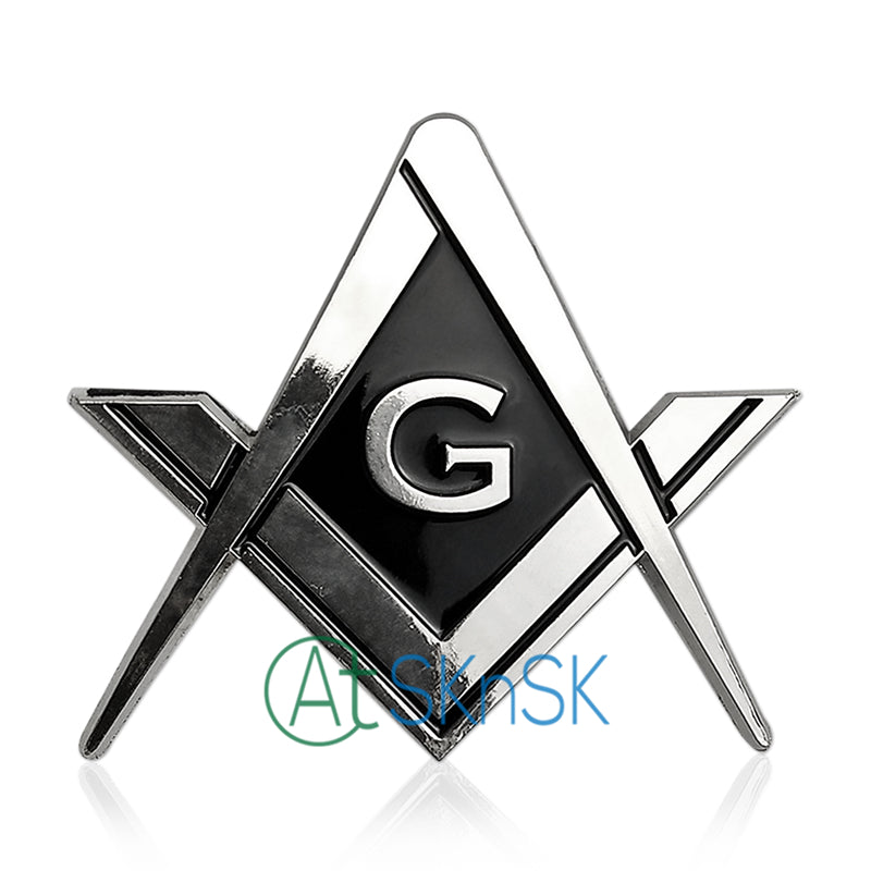 Mason Square and Compass Auto Car Emblem mysite