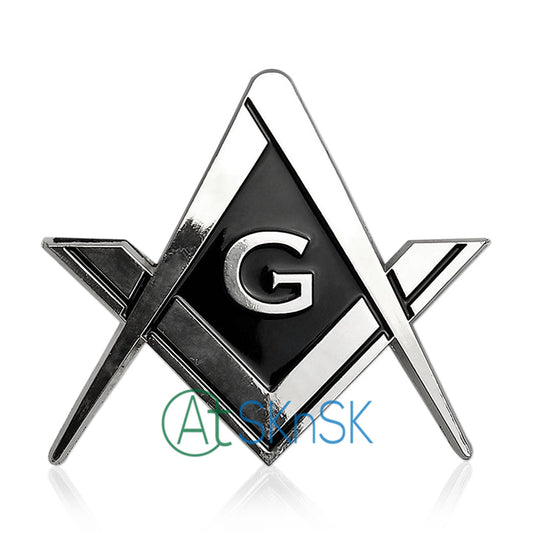 Mason Square and Compass Auto Car Emblem mysite