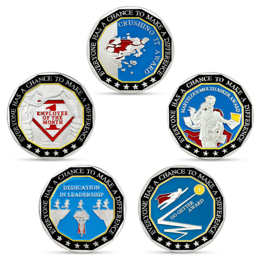 5 Pcs You’re Awesome Employee Appreciation Coin Inspirational Gift Set mysite