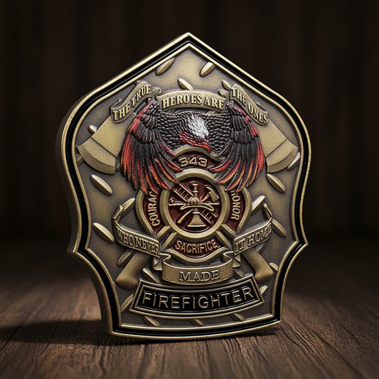 Firefighter Prayer 911 Fallen Hero Challenge Coin mysite