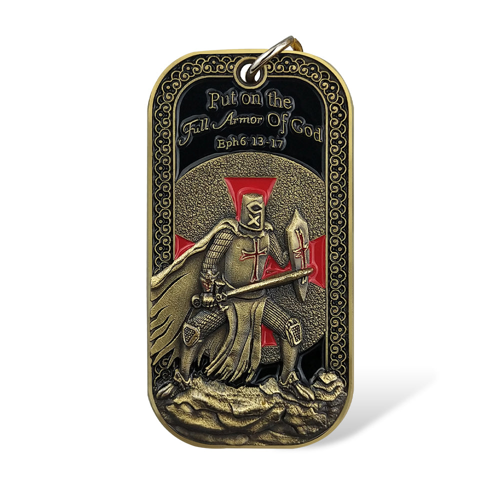 Armor of God Dog Tag Pendant Necklace Ephesians 6:13-17 Prayer Commemorative Gift mysite