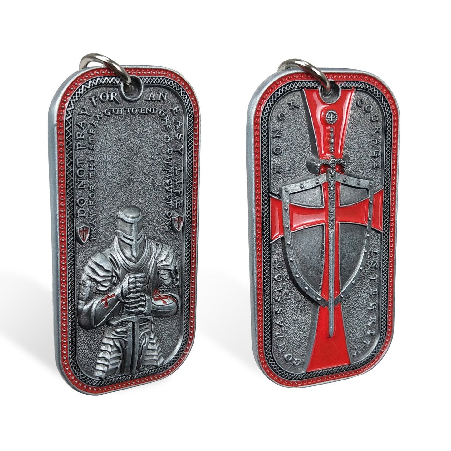5 Pcs Knight Templar Crusader Life Creed Token Challenge Coin Gift Set mysite