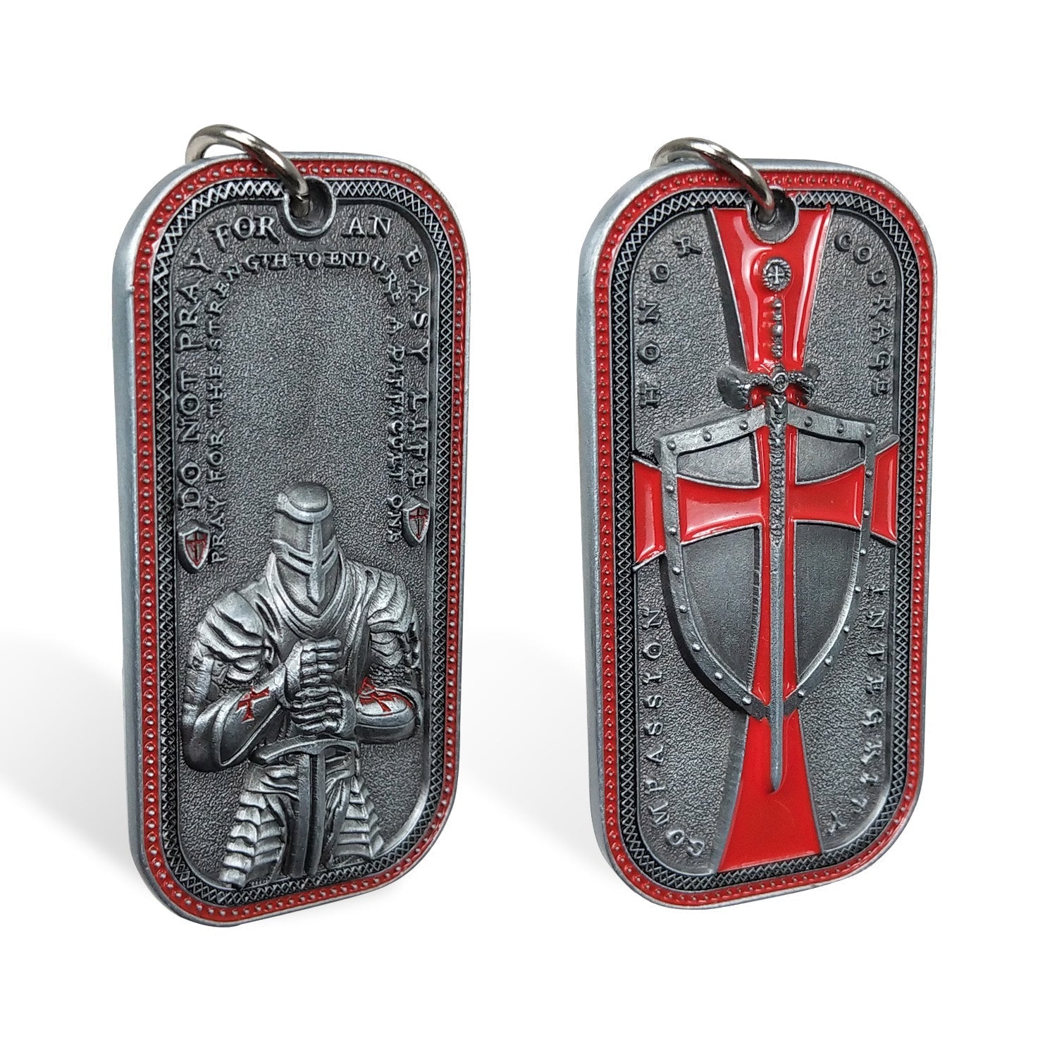 5 Pcs Knight Templar Crusader Life Creed Token Challenge Coin Gift Set mysite