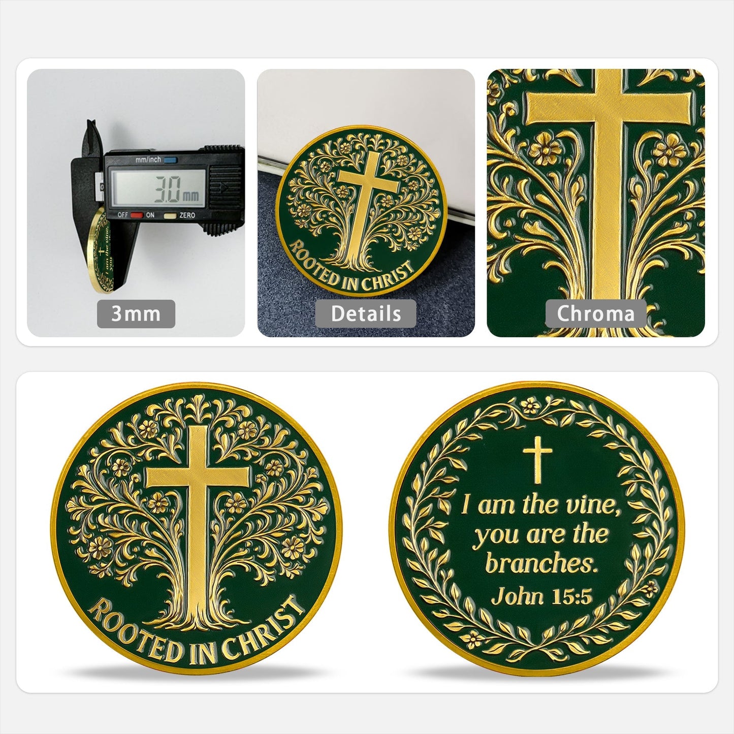 High-Relief Grace Tree Religious Coin mysite