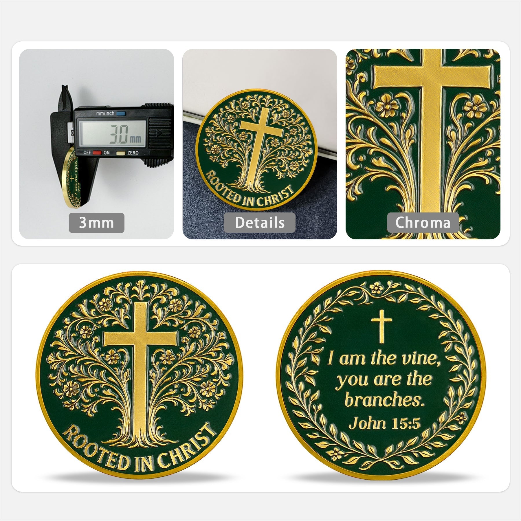 High-Relief Grace Tree Religious Coin mysite