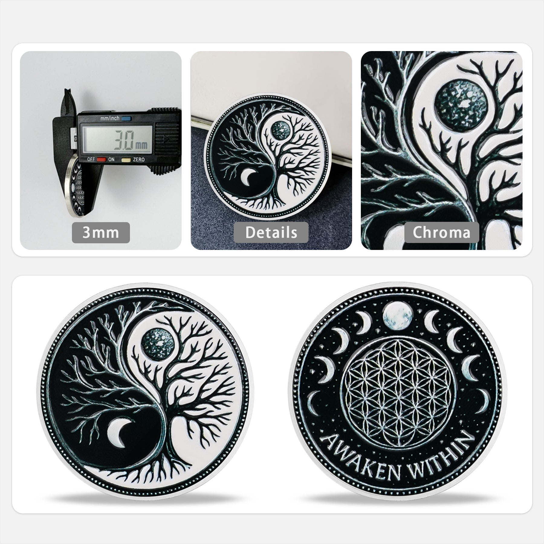 Balance & Focus Awaken Tree Sobriety Recovery Coin mysite