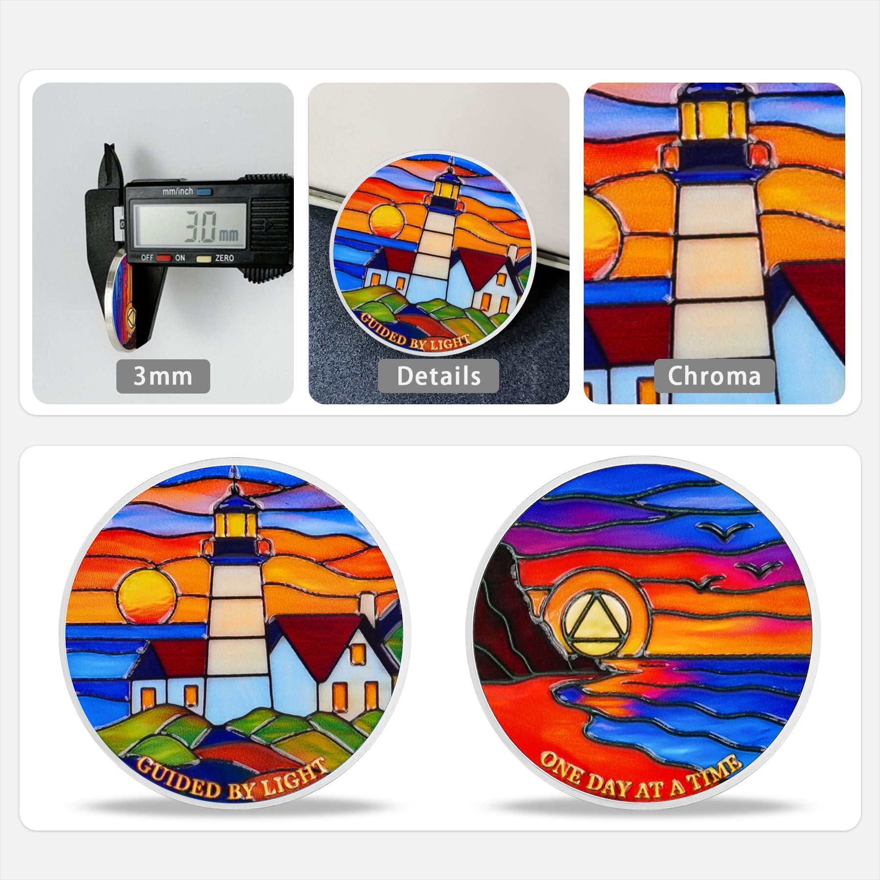 Lighthouse Strength for Your Recovery Journey Sobriety Coin mysite