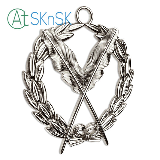 Masonic Secretary Sliver Jewel Pendant the Feather Quill mysite