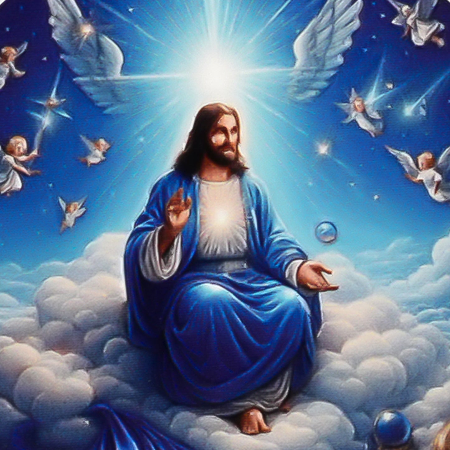 Christ in the Clouds John 8:12 Light of Life Religion Coin mysite