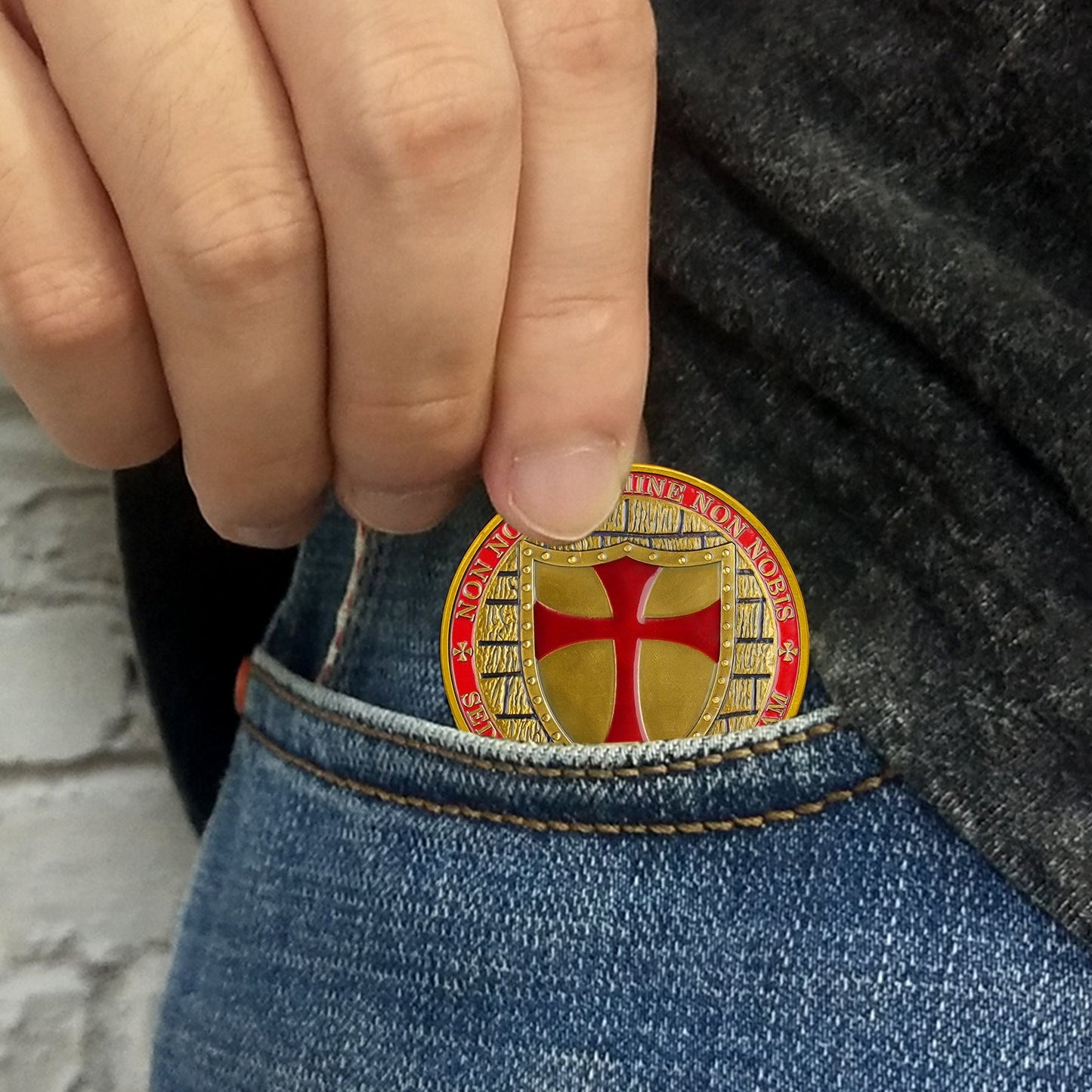 Holy Emblem Knight Religious Coin mysite