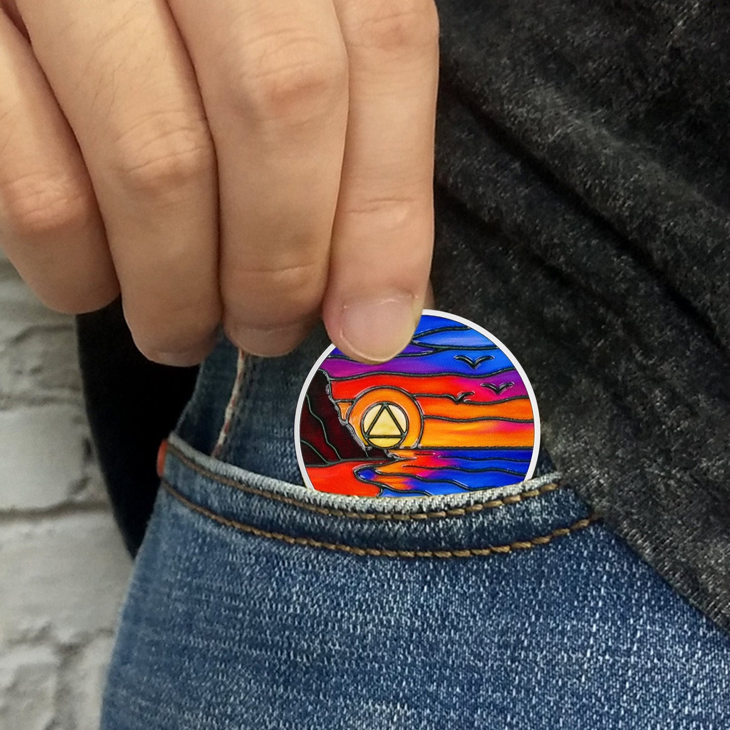 Lighthouse Strength for Your Recovery Journey Sobriety Coin mysite