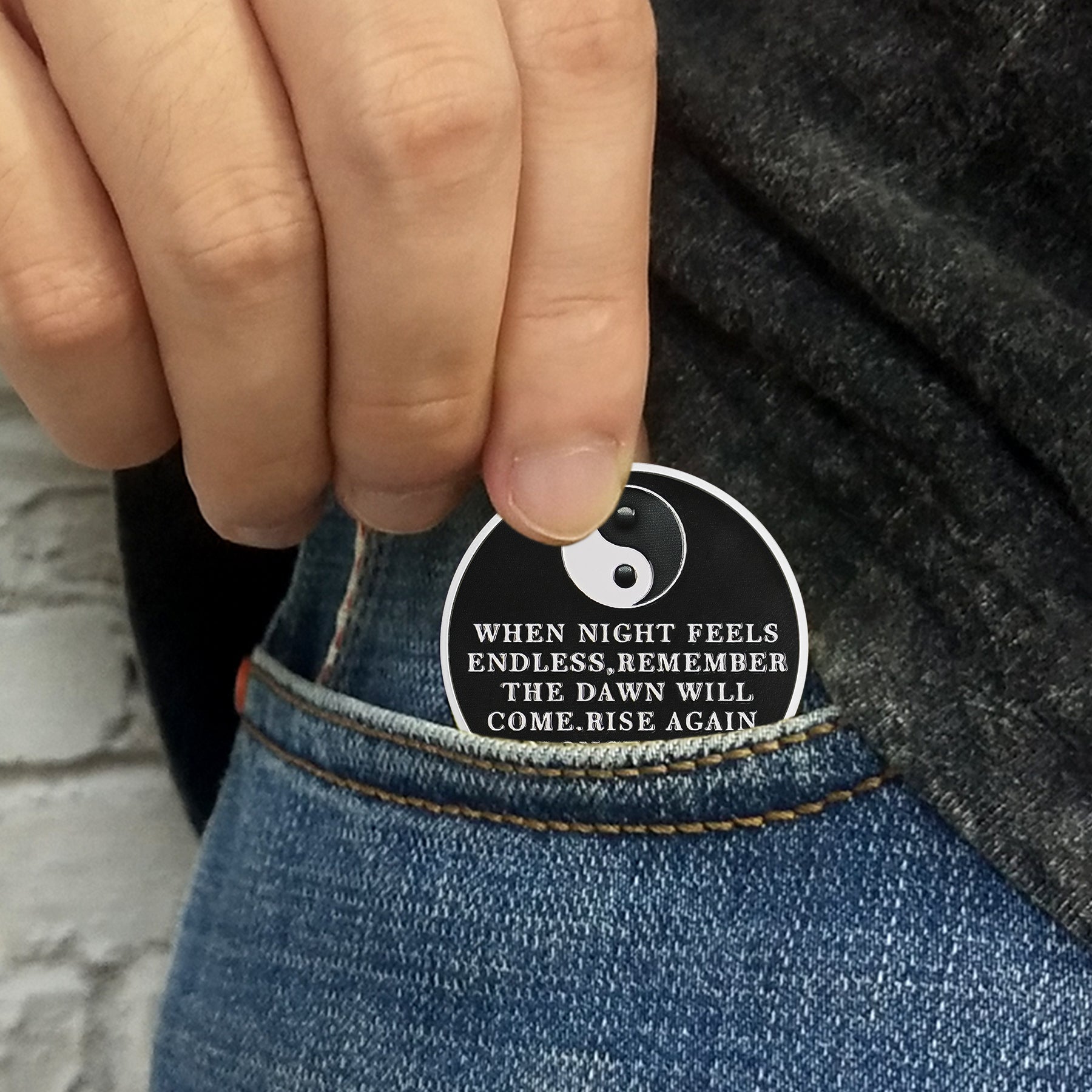 Personalized Balance Wolf Sobriety Coin mysite