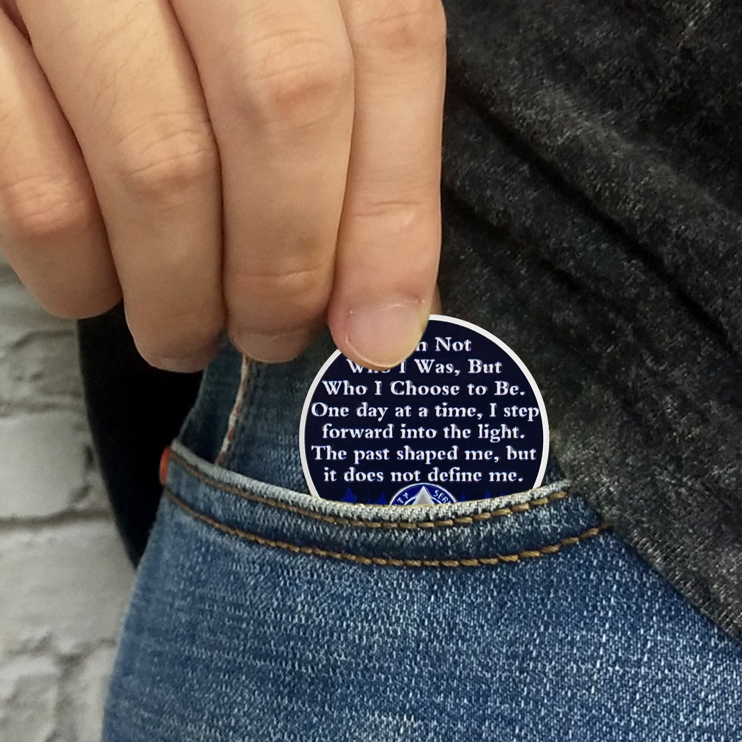 Personalize Moon Forest Redefine Yourself Sobriety Coin mysite