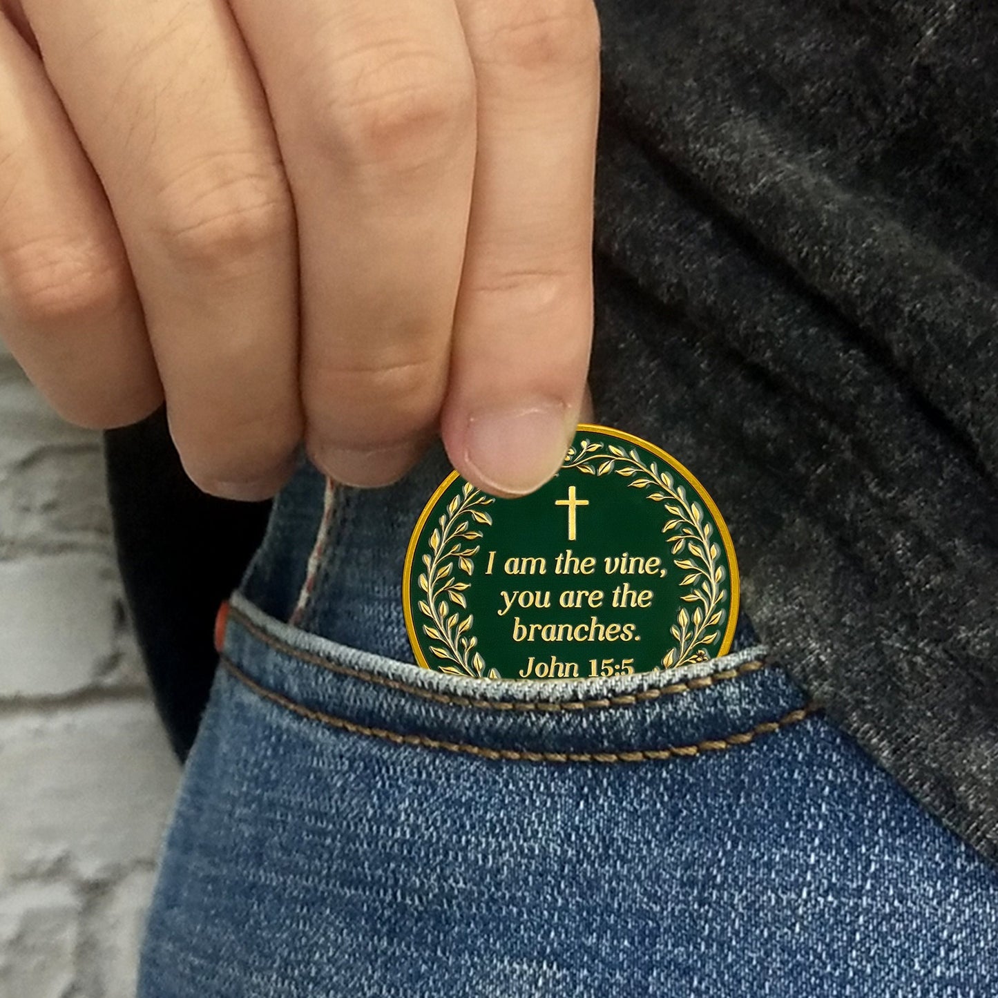 High-Relief Grace Tree Religious Coin mysite