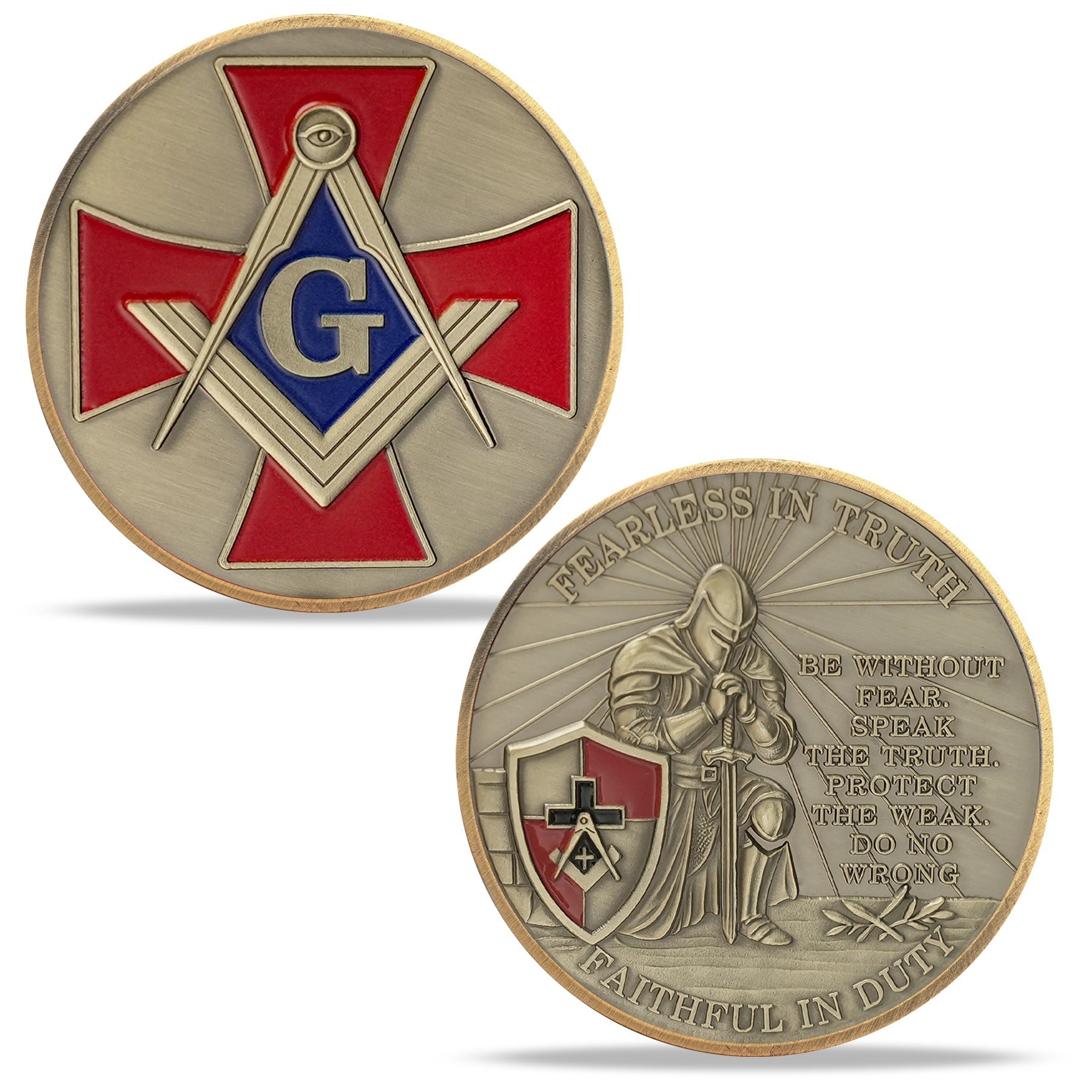Masonic Fearless in Truth Legacy Challenge Coin mysite