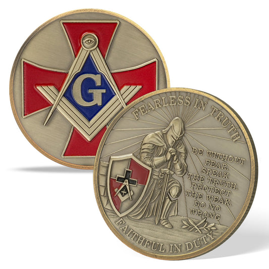 Masonic Fearless in Truth Legacy Challenge Coin mysite