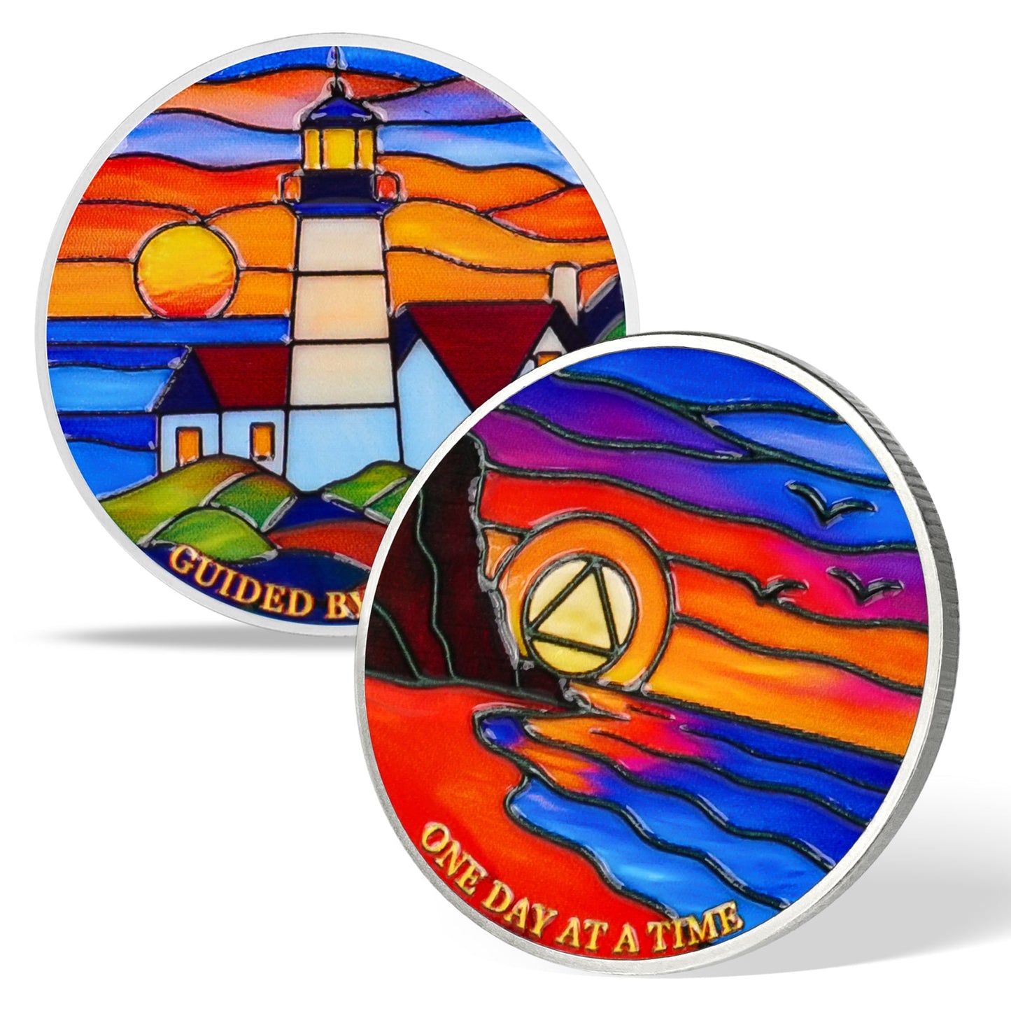 Lighthouse Strength for Your Recovery Journey Sobriety Coin mysite