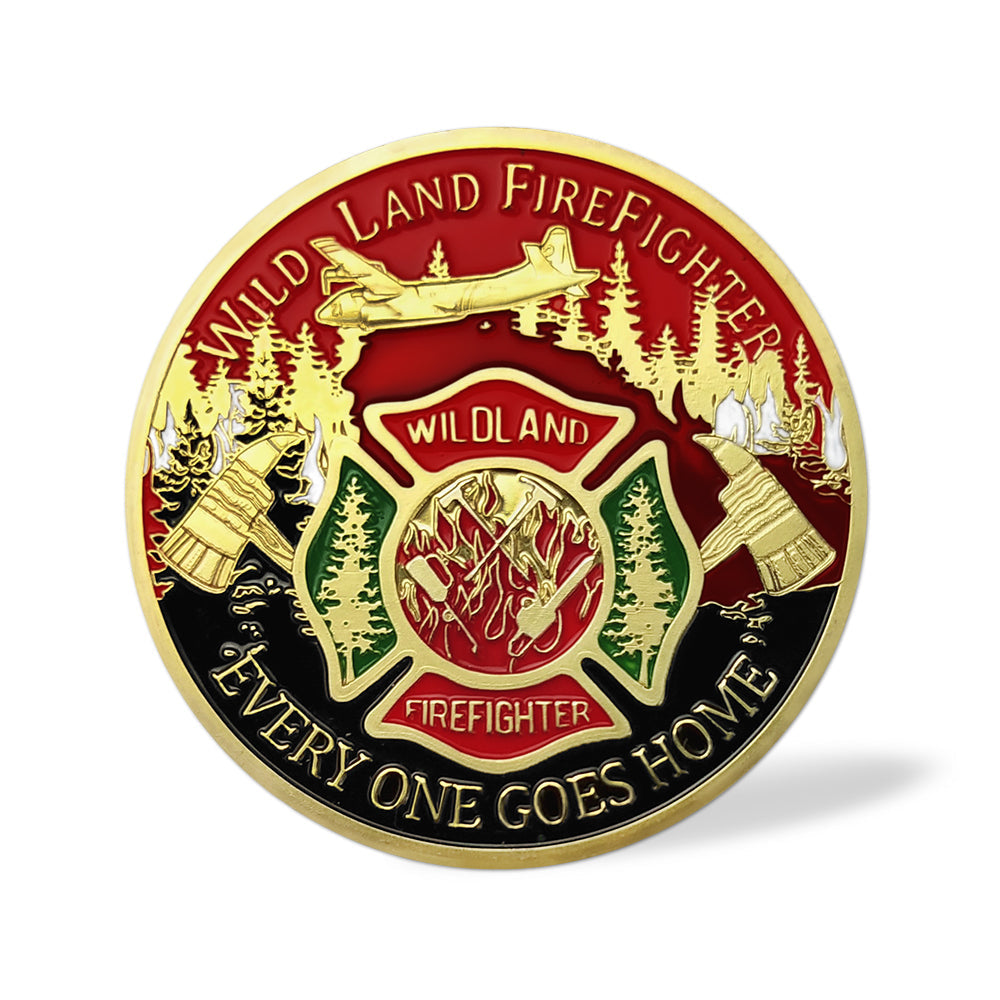 US Wild Land Firefighter Brotherhood Challenge Coin mysite