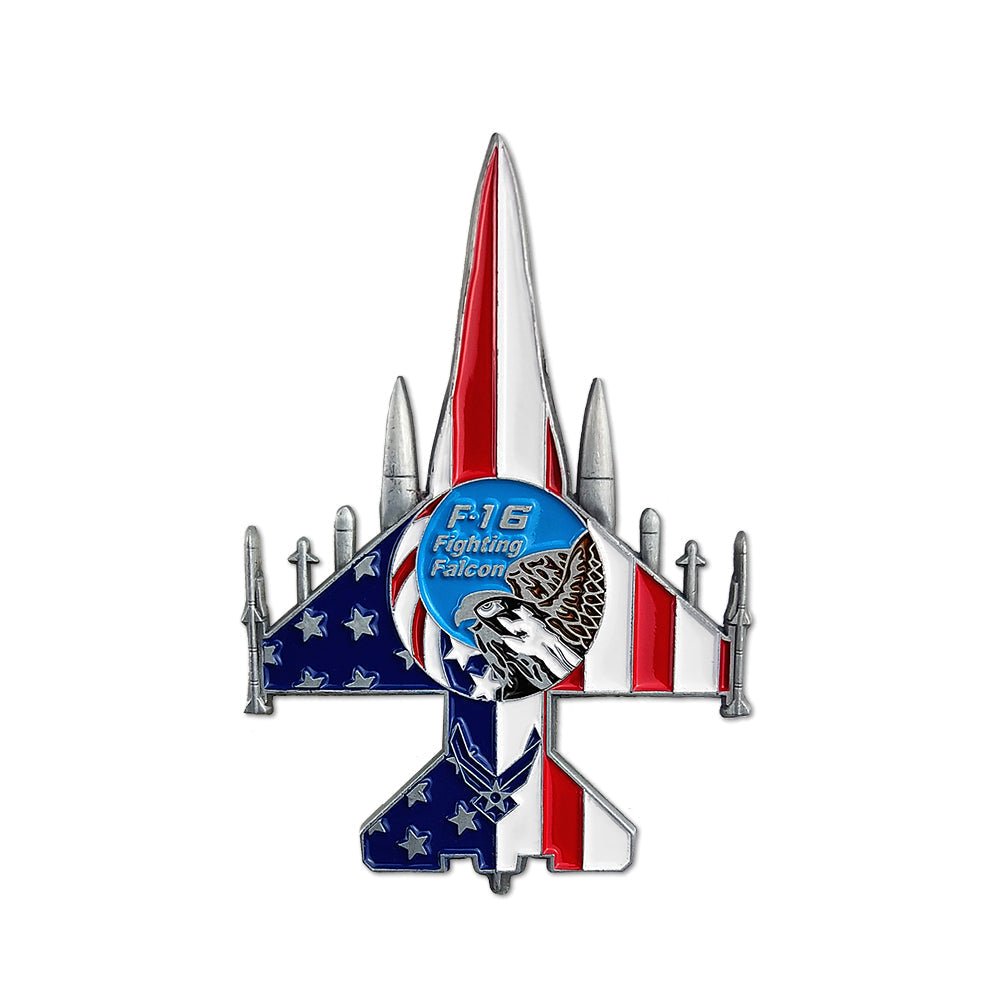 3 Pcs Bundle US Air Force Fighting Falcon Model Challenge Coin Gift Set mysite