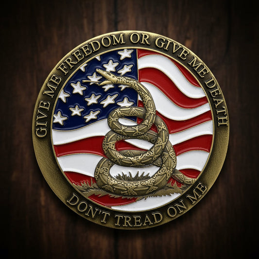 1776 American Kenndy Liberty Bell Challenge Coin-AtSKnSK mysite