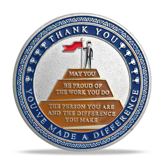 Encouragement Challenge Coin-employee Appreciation Gifts Inspirational Thank You Coin for Students and Cowokers-give You a Thumbs Up mysite