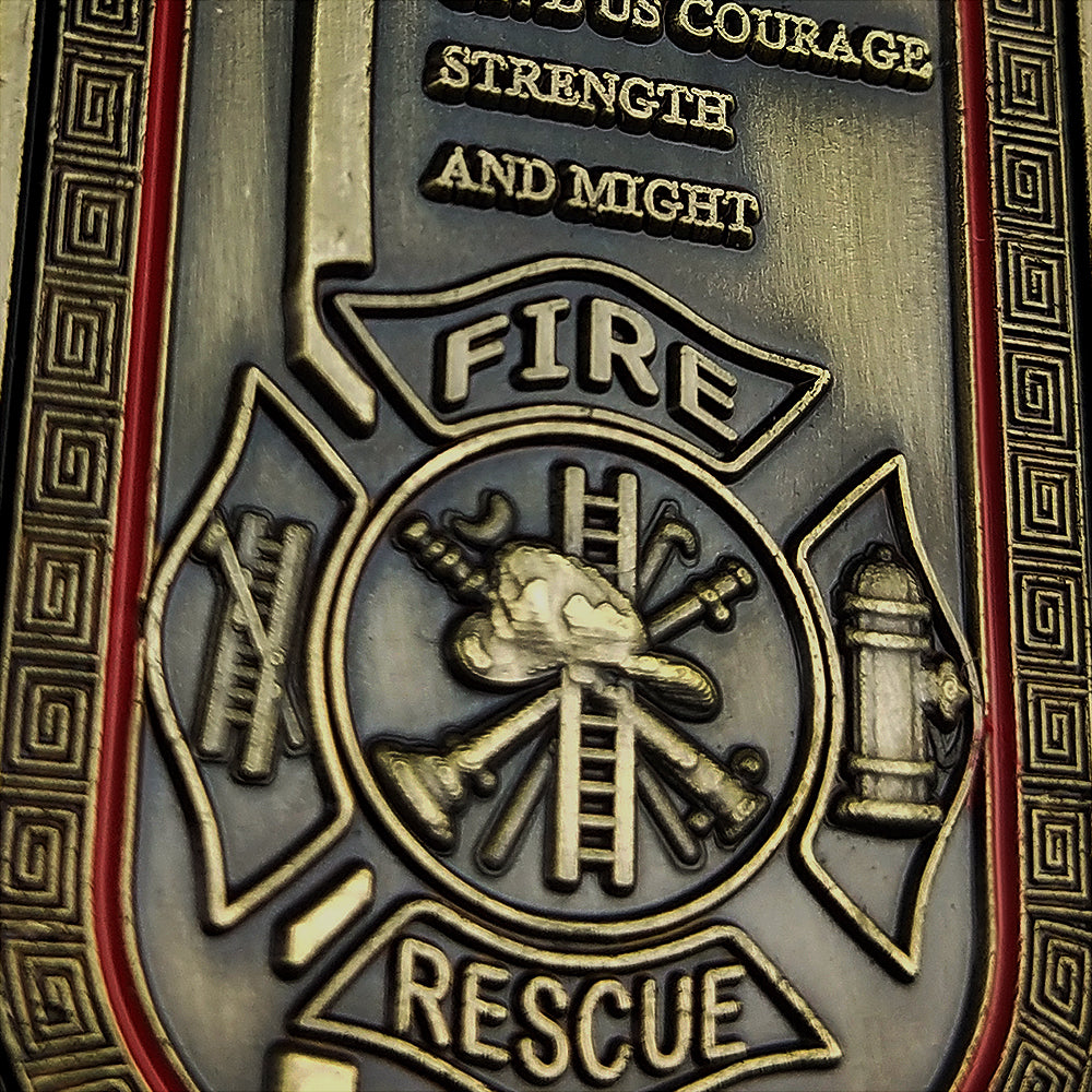 Saint Florian firefighter Prayer Challenge Coin Dog Tag mysite