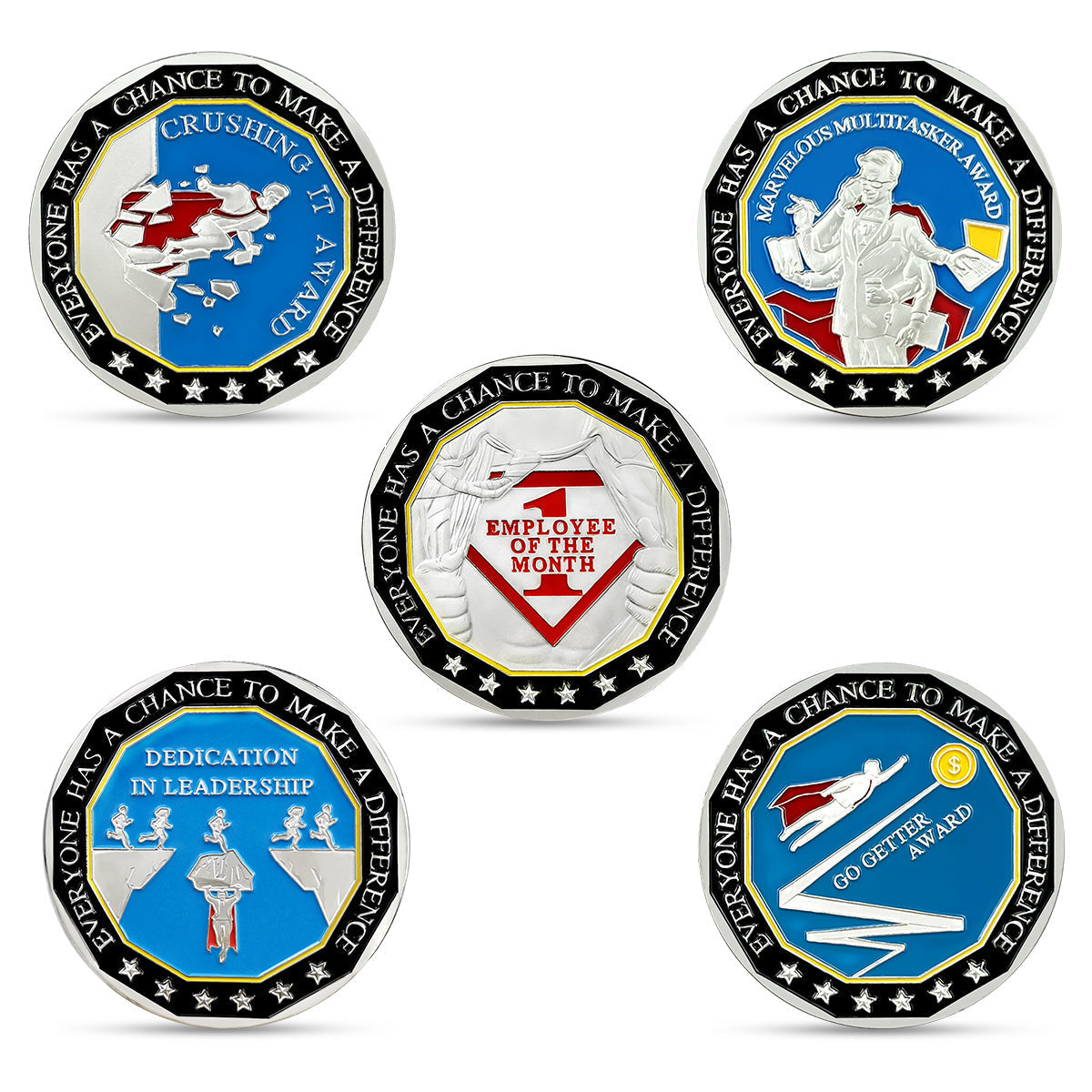 5 Pcs You’re Awesome Employee Appreciation Coin Inspirational Gift Set mysite