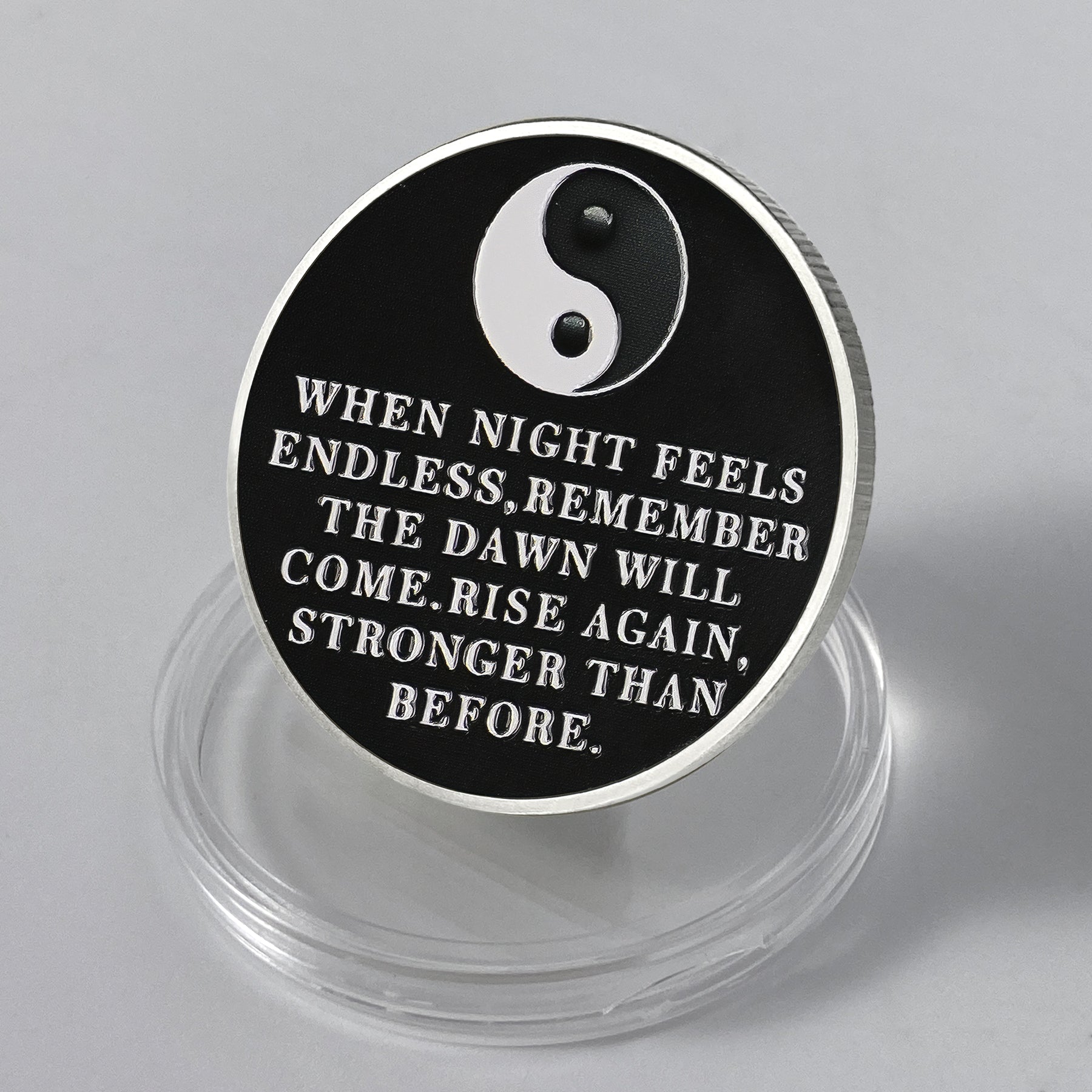 Personalized Balance Wolf Sobriety Coin mysite