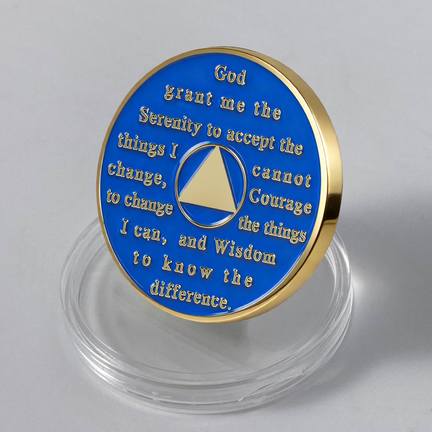 Personalized Colorful Rotating Fidget Spinner Sobriety Coin mysite