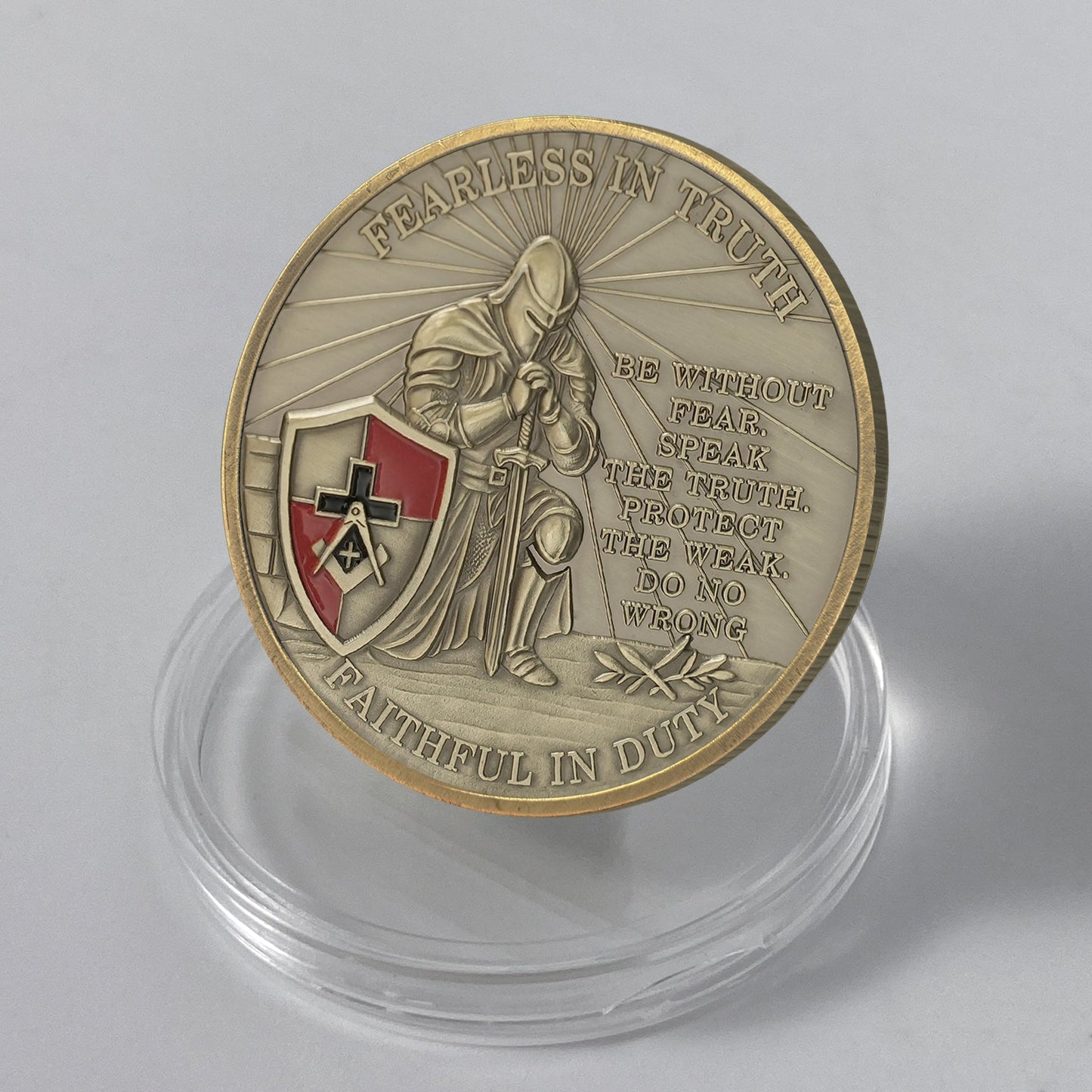 Masonic Fearless in Truth Legacy Challenge Coin mysite