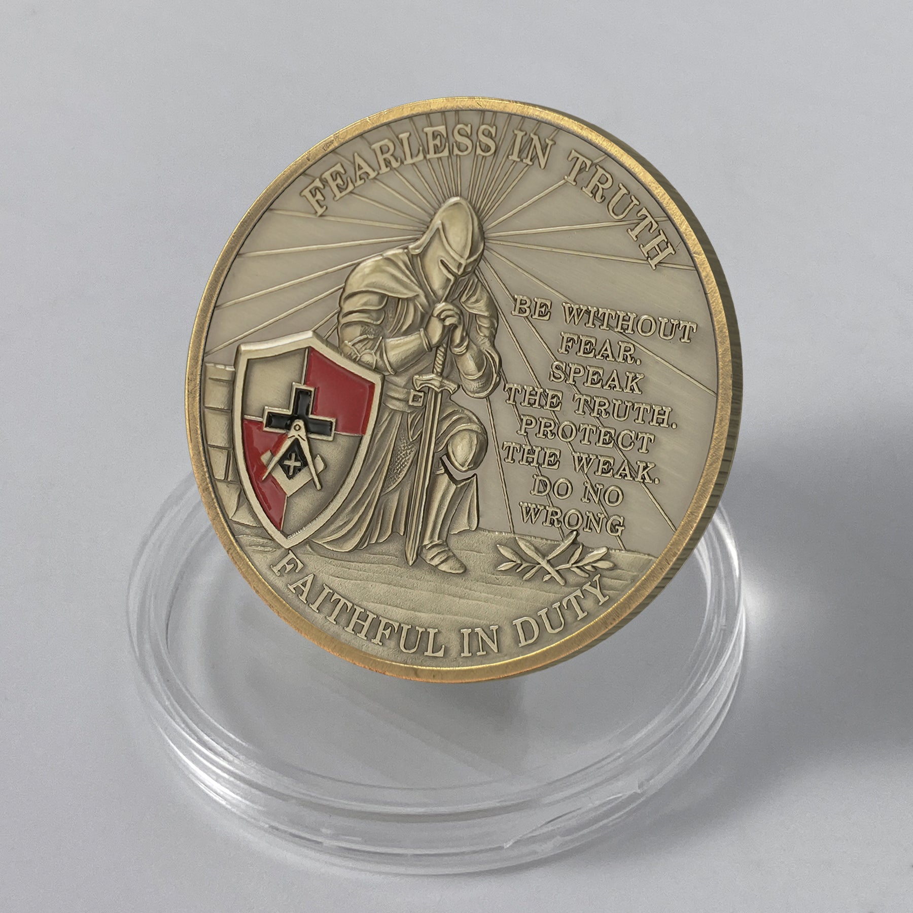 Masonic Fearless in Truth Legacy Challenge Coin mysite