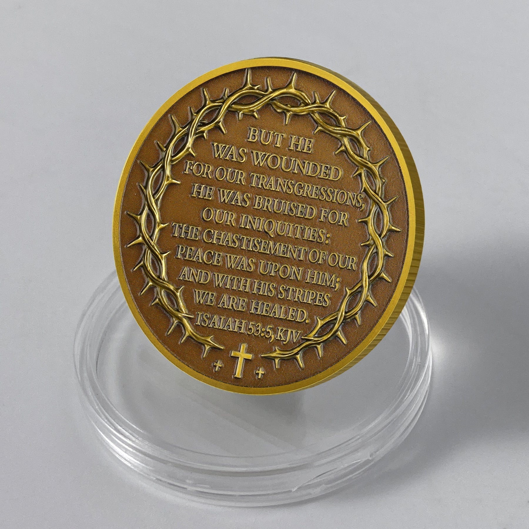 Healing Stripes Christian Religiou Coin mysite