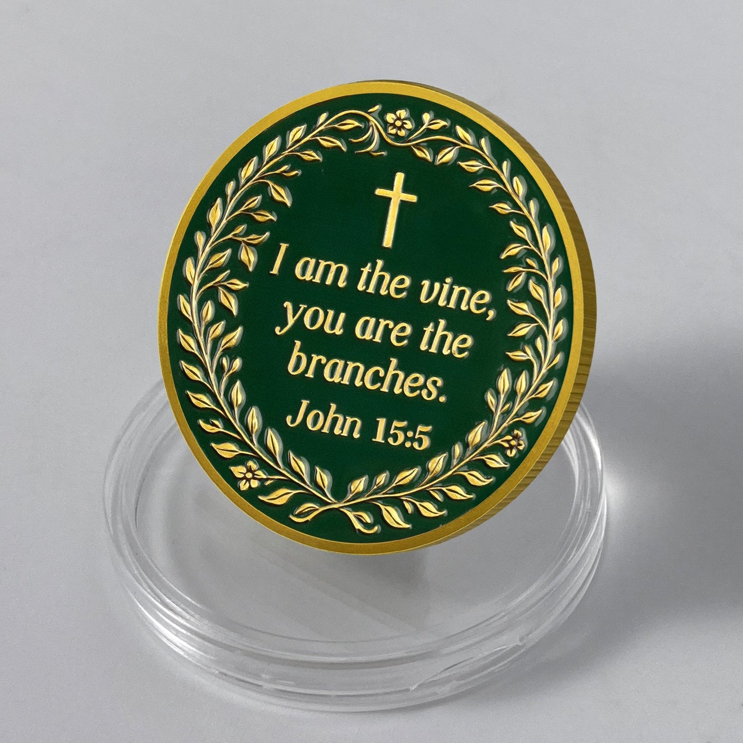 High-Relief Grace Tree Religious Coin mysite