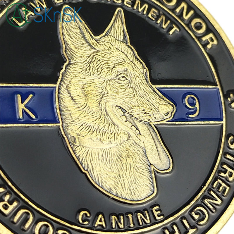 United States Police Dogs K9 Challenge Coin mysite
